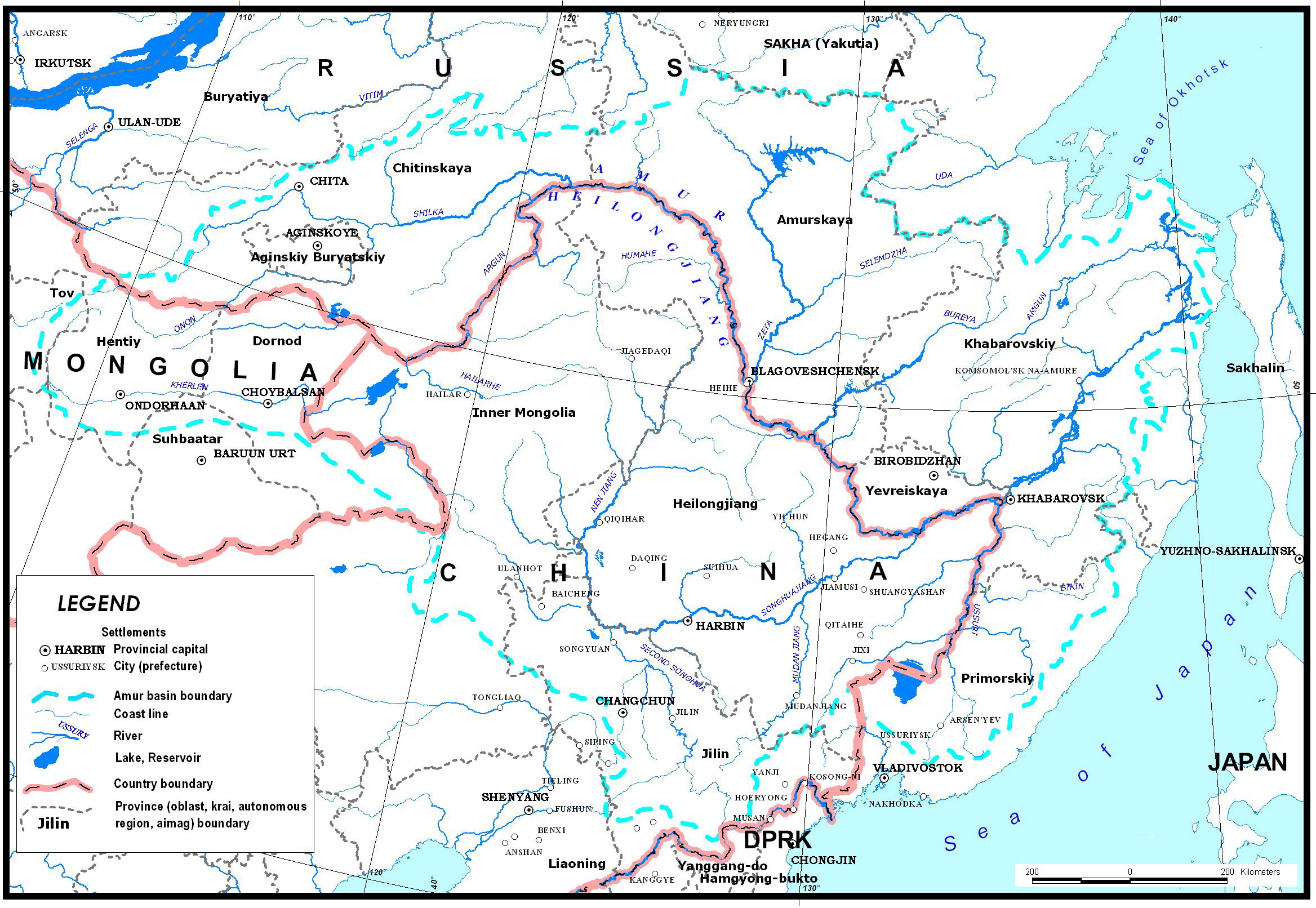 река амур описание